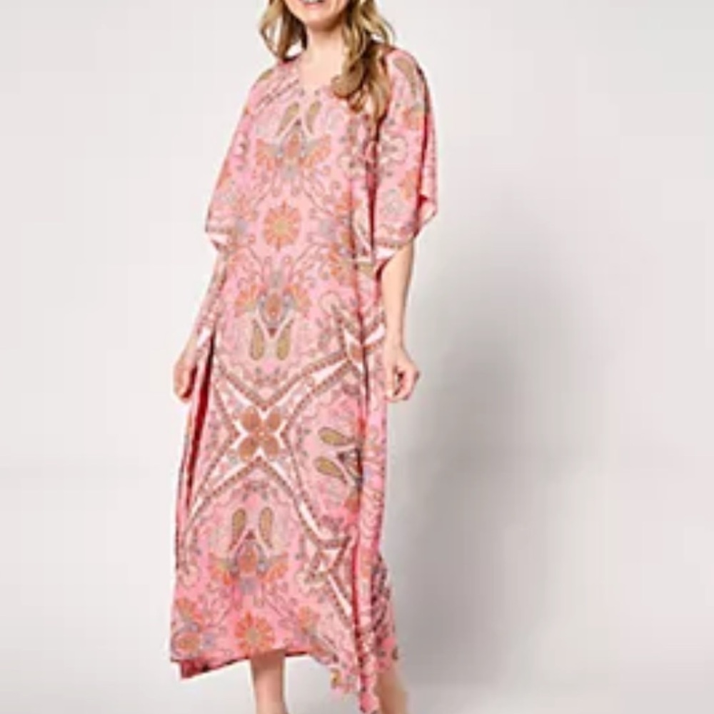 Belle by Kim Gravel Pink Poncho Dress